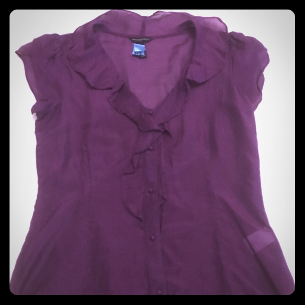 Banana Republic purple blouse Small